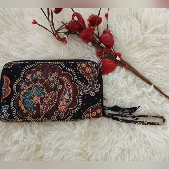 Vera Bradley Brown Quilted Wallet - Picture 2 of 5
